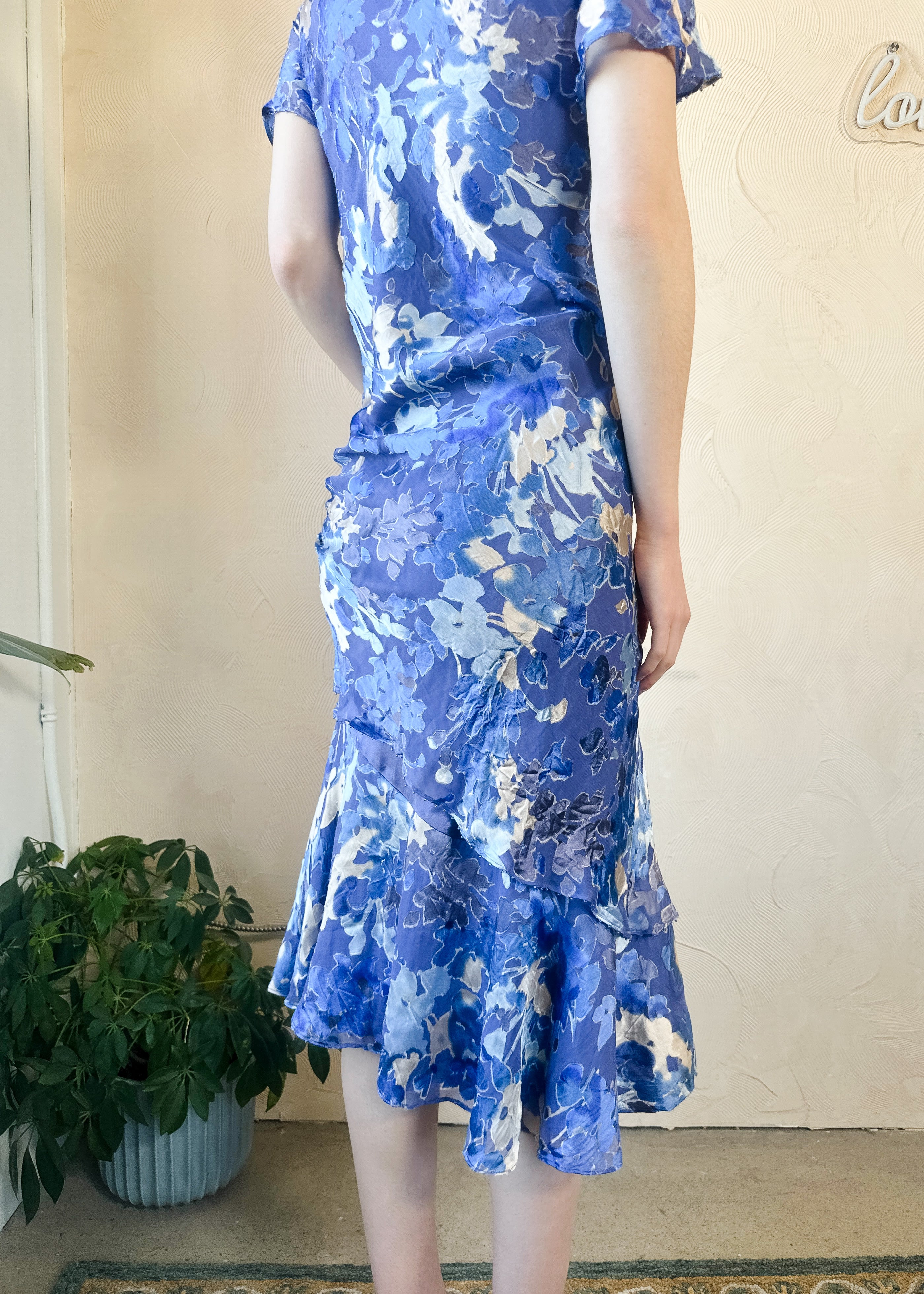 Jacques Vert Blue Floral Dress – Worn Studio - Main Image